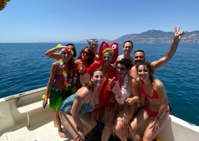 Bachelorette party by boat Benalmádena on the boat Yo Te Espero