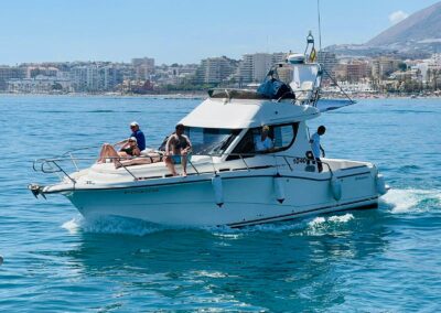 Yo Te Espero boat in Benalmádena for fishing trips, boat rides, and private events